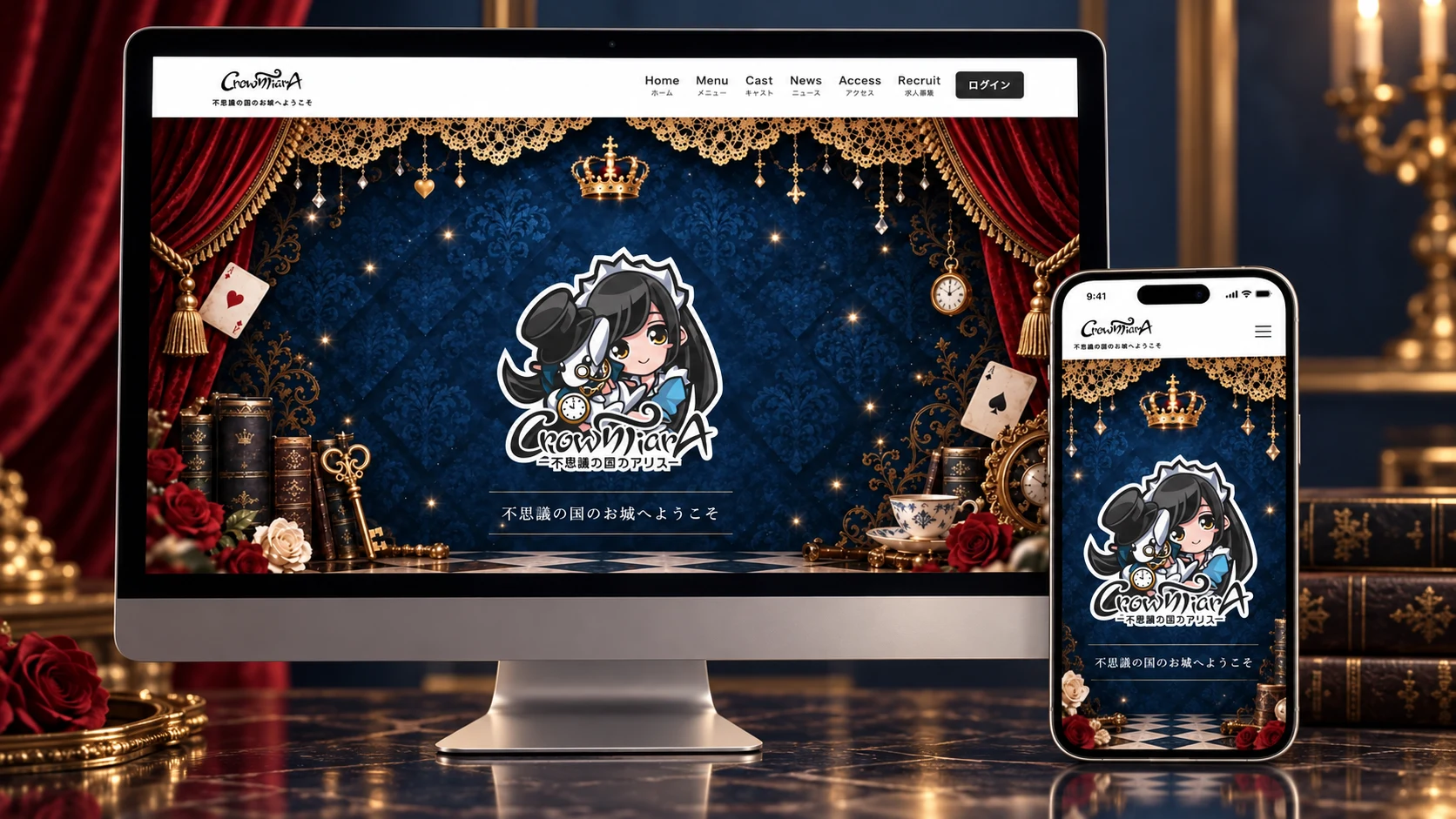 クラウンティアラ公式サイトをリニューアルしました
