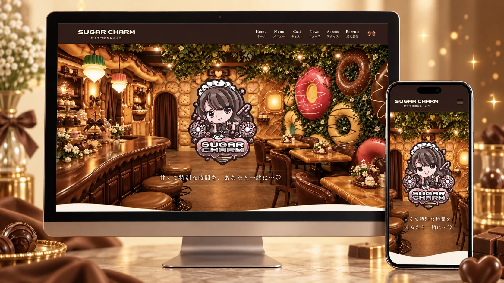 シュガーチャーム公式サイトをオープンしました